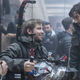 Gareth Edwards (center) directs Diego Luna on the set of Rogue One. Image: Disney